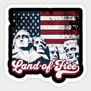Land of Free Sticker